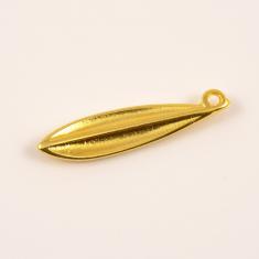 Gold Plated "Feather" (2.2x0.5cm)