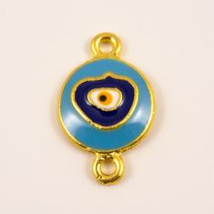 Gold Plated Eye Enamel Two Connectors