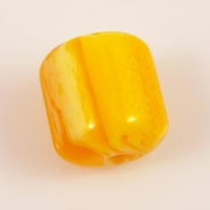 Ακρυλική Χάντρα Κίτρινη-Μελί