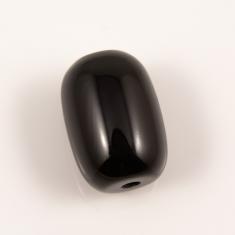 Ακρυλική Χάντρα Μαύρη (1.4x1cm)