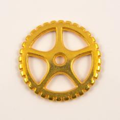 Gold Plated Metal Wheel (1.6cm)