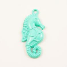 Metal Seahorse Bright Green 3.2x1.4cm