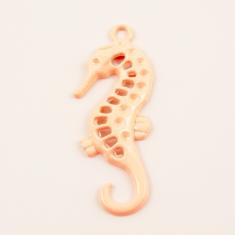 Metal Seahorse Bright Pink 3.6x1.5cm