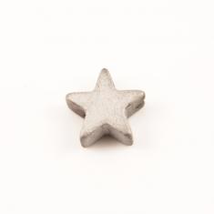 Αιματίτης Αστέρι Ασημί 0.6x0.6cm