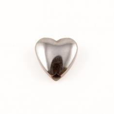 Αιματίτης Καρδιά Ανθρακί 0.6x0.6cm