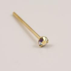 Nose Earring Silver925 Iridescent Gilt