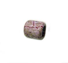 Χάντρα Κεραμική Ροζ (2x1.5cm)