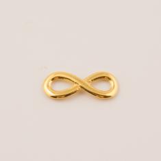 Gold Plated Metal Infinity (1.5x0.6cm)