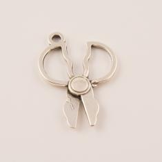 Metal Scissors Silver (2.7x2cm)