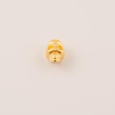 Gold Plated Skull (0.9x0.7cm)