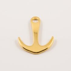 Gold Plated Metal Anchor (3.5x2.7cm)