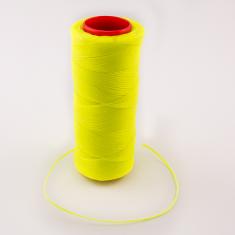 Waxed Cotton Cord Yellow Fluo 100m