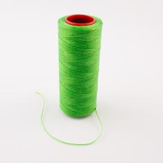 Waxed Cotton Cord Green 100m
