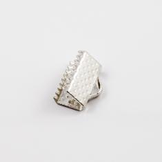 Μεταλλικός Ακροδέκτης Ασημί (1x0.6cm)
