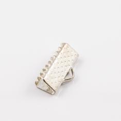 Μεταλλικός Ακροδέκτης Ασημί (1.3x0.6cm)