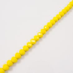 Set Polygonal Beads Yellow 8mm