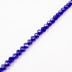 Set Polygonal Beads Blue 8mm