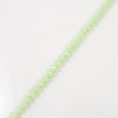 Set Polygonal Beads Bright Green 6mm