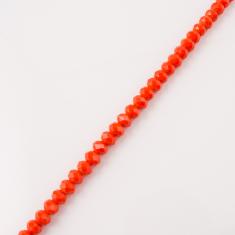 Set Polygonal Beads Orange 6mm