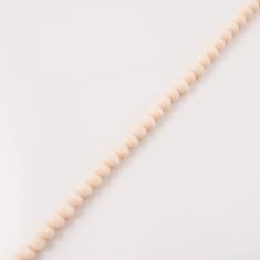 Set Polygonal Beads Ivory 6mm