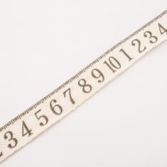 Cotton Ribbon "Measuring Tape" 15mm