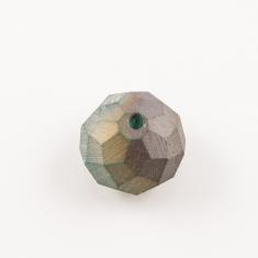 Πολυγωνική Γκρι-Πράσινο Μεταλλιζέ (13mm)
