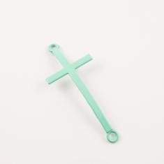 Metal Cross Seafoam Green (5.1x2.2)