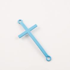 Metal Cross Blue (5.1x2.2)