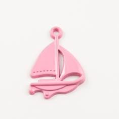 Metal Boat Pink (1.3x1.7cm)