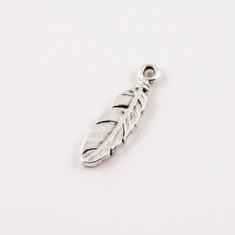 Metal Feather Silver (1.8x0.5cm)