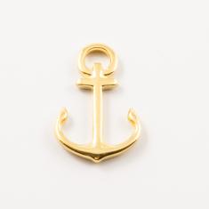 Gold Plated Metal Anchor (2.2x1.5cm)