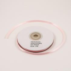 Satin Ribbon Light Pink 6mm