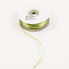 Satin Double Face Ribbon Light Green 3mm