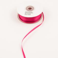 Satin Double Face Ribbon Fuchsia 3mm