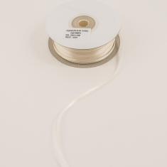 Satin Double Face Ribbon Ivory 3mm
