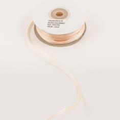 Satin Double Face Ribbon Light Peach 3mm
