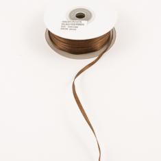 Satin Ribbon Double Face Brown 3mm