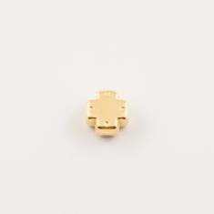 Gold Plated Metal Cross (0.6x0.6cm)