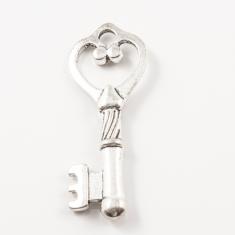 Μεταλλικό Κλειδί Ασημί 4.3x1.7cm