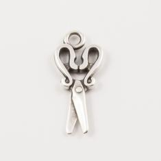 Metal Scissors Silver (2.8x1.2cm)