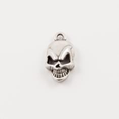 Metal Skull Silver 2x1.1cm