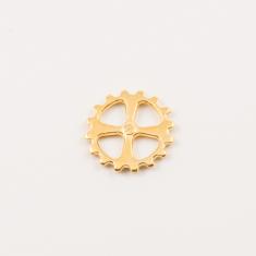 Gold Plated Metal Wheel (1.4cm)