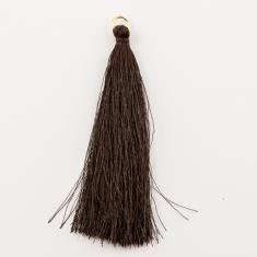 Φούντα Συνθετική Καφέ Σκούρο (10cm)