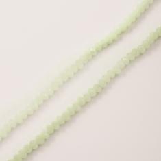 Polygonal Beads Light Green Matte (4mm)