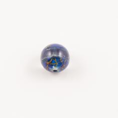 Glass Bead Blue with Stripe 12mm