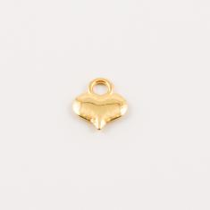 Gold Plated Metal Heart (1x0.9cm)