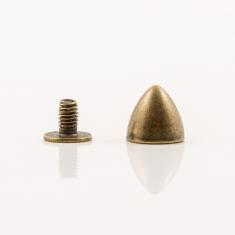 Μεταλλικό Βιδωτό Τρουκ Μπρονζέ (1x0.8cm)