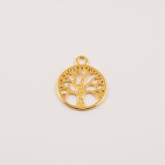 Gold Plated Tree of Life (2.2x2cm)