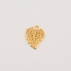 Gold Plated Perforated Leaf