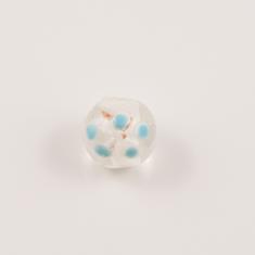 Murano Bead Transparent-White 1.3cm